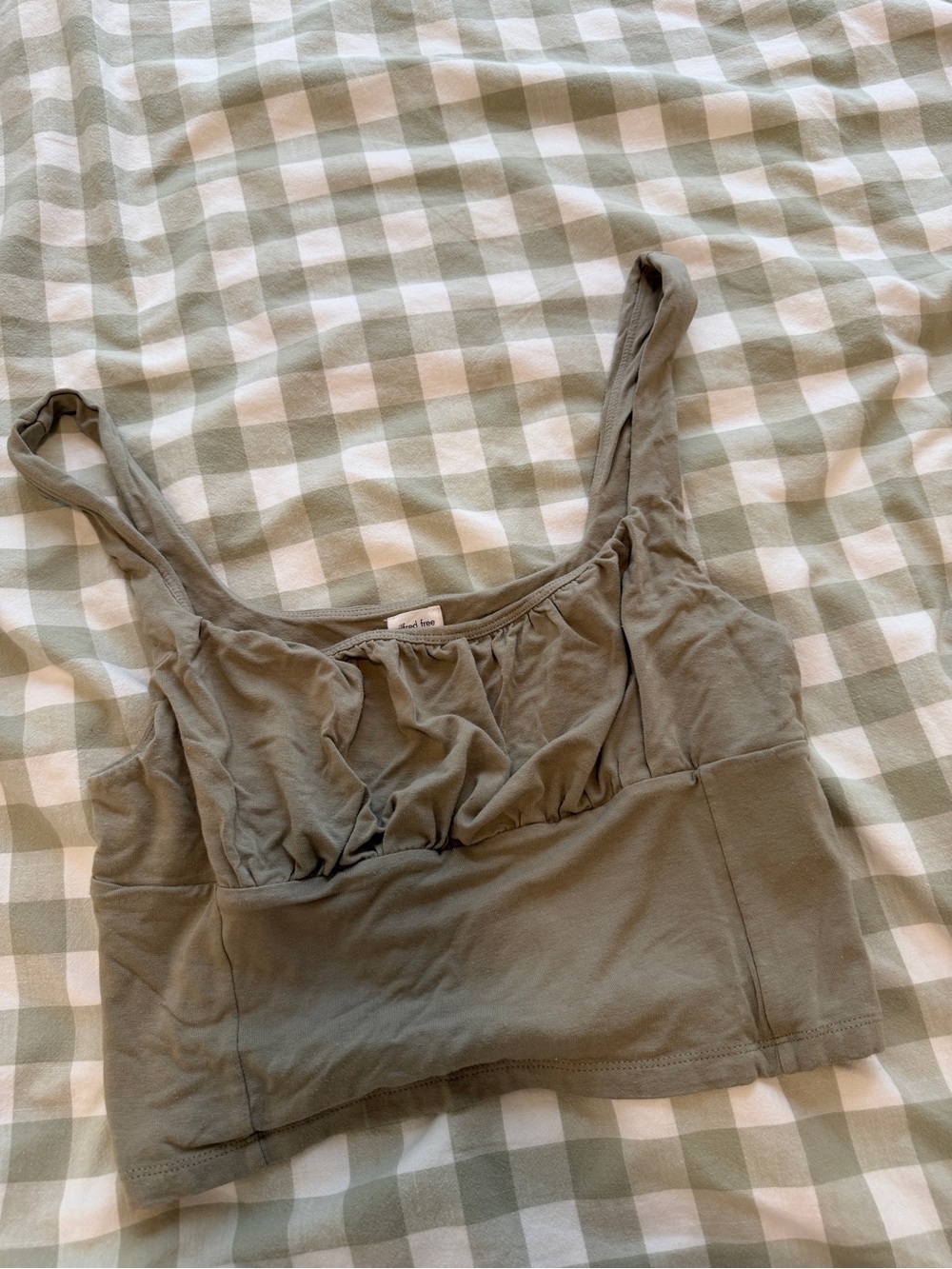 Wilfred Light Olive Cropped Tank